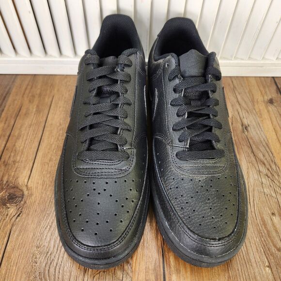 Nike Court Vision Lo NN Mens 8.5 Triple Black Athletic Sneakers Shoes DH2987-002 main image 6